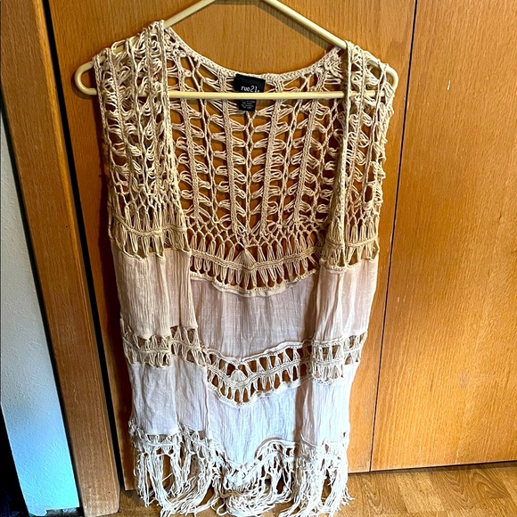 Rue21 Accessories - Crochet Fringe vest